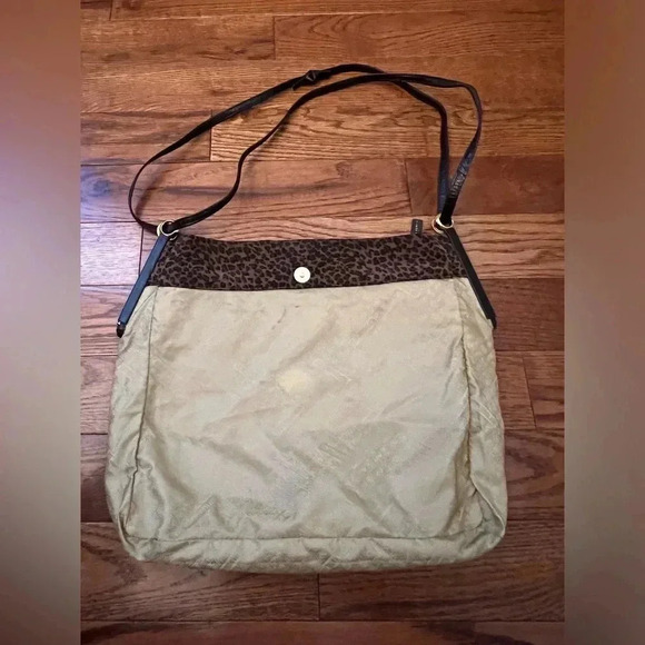 Vintage 80s- BOTTEGA VENETA Leopard Shoulder Bag Made In Italy - Picture 8 of 16